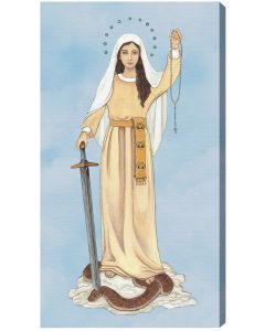 Queen of the Rosary 10 x 18 Canvas Image