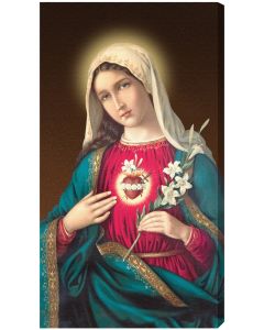 Immaculate Heart of Mary 10 x 18 Canvas Image