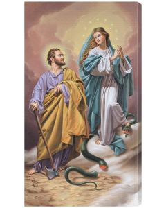 The Immaculata and the Terror of Demons 10 x 18 Canvas Print